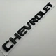 Знак шильдик емблема табличка задня для Chevrolet на багажник 195 мм 20 мм шевроле чорний - зображення 1