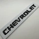 Знак шильдик емблема табличка задня для Chevrolet на багажник 195 мм 20 мм шевроле чорний - зображення 2