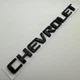 Знак шильдик емблема табличка задня для Chevrolet на багажник 195 мм 20 мм шевроле чорний - зображення 3