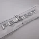 Наклейка шильдик эмблема 190 мм 25 мм логотипом Peugeot пежо надпись (хром, глянец) - изображение 4