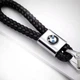 Брелок для ключів шкіряний екошкіра BMW бмв косичка плетений - зображення 3