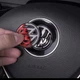 Наклейка на руль подушку безопасности VW Volkswagen Фольксваген черный глянец знак 3D Passat B6 Golf 4, Polo - изображение 7