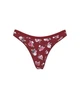 Жіночі трусики Victoria's Secret (352221976643) Stretch Cotton High-Leg Scoop Thong M бордові - зображення 3