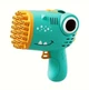 Детский пистолет пулемет на батарейках Bubble Gun Dinosaurus 17 см генератор мыльных пузырей автоматический Зеленый - изображение 7