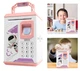 Детская электронная копилка сейф Smart Kids Robot с кодовым замком и сканером отпечатка пальца для бумажных денег и монет Розовый - изображение 4