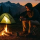 Комплект туристичний складаний стілець 4 штуки Quest 28х32×32 см табурет для пікніка, риболовлі Камуфляж - зображення 10