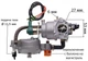 Карбюратор VJ Parts генератора (мотоблока) 188F 5.0 kWt + (газовый редуктор) арт.gen282 - изображение 5