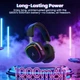 Геймерська бездротова (Bluetooth + 2,4G) гарнітура Attack Shark G800 RGB (вага 180 гр) Black (G800B) - зображення 3