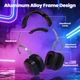 Геймерська бездротова (Bluetooth + 2,4G) гарнітура Attack Shark G800 RGB (вага 180 гр) Black (G800B) - зображення 4
