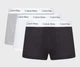 Набір чоловічих трусів боксерів Calvin Klein men boxer 3 шт в наборі, розмір S сірі, білі та чорні, з поясом білим. - изображение 1