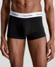 Набір чоловічих трусів боксерів Calvin Klein men boxer 3 шт, розмір М чорні, з сірим поясом. - зображення 3