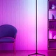 Підлогова лампа RGB 180см LED світильник із USB для освітлення кутового простору колір чорний матеріал ПВХ - зображення 5