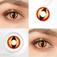 Красные контактные линзы ELITE Lens Кет Ред 2 шт - изображение 1
