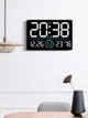 Часы Deepfox DS-6667B LED Bluetooth цифровые электронные настенные Будильник Дата Температура Влажность 33х22см белый - изображение 15
