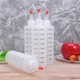 Пластиковые бутылки-дозаторы с мерной шкалой и крышкой 10шт. 240 мл - для соусов, кетчупа, заправок и кулинарии - изображение 5