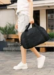 Женская спортивная сумка Sambag Vogue LQH черная тканевая 45 х 26 х 20 см (90221065) - изображение 4