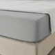 Простирадло з гумкою ІКЕА DVALA 180x200 см Сірий (80621246) - зображення 4
