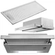 Телескопічна кухонна витяжка Berdsen BE-60-LW 60см INOX - изображение 1