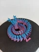 Декоративний Артикуляційний Дракон Articulated Christmas Dragon 3Д Друк Синій 50 См - зображення 5
