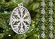 Набор Елочных Шаров Снежинка Christmas Ornament Ball Decoration Snowflake 3Д Печать Белый 7 См - изображение 2