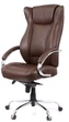 Кресло АКЛАС Бадалона CH MB (Кожа LC-K Dark brown/PU Dark brown) - изображение 1