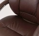 Кресло АКЛАС Бадалона CH MB (Кожа LC-K Dark brown/PU Dark brown) - изображение 8