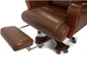 Крісло АКЛАС Трістрам EX RL (Шкіра Lux LC-I Brown/PU Brown) - зображення 8