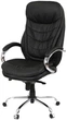 Крісло АКЛАС Валенсія Soft CH MB (Шкіра LC-A Black/PU Black) - зображення 1