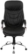 Крісло АКЛАС Валенсія Soft CH MB (Шкіра LC-A Black/PU Black) - зображення 2