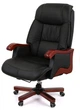 Кресло АКЛАС Галахад EX RL (Кожа LC-A Black/PU Black) - изображение 1