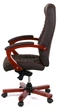 Крісло АКЛАС Атлант EX MB (Шкіра LC-K Dark brown/PU Dark brown) - зображення 3