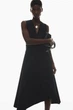Сукня жіноча COS gathered asymmetric midi dress 1223501001 L Чорний - изображение 1