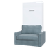 Шафа-ліжко-диван "MIRA SOFA PLUS -90" Білий Діамант - изображение 2