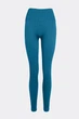 Жіночі безшовні легінси в рубчик з моделюючим швом Giulia FLEXING LEGGINGS POWER XXS/XS Blue-lyons, легінси з мікрофібри, для спорту, для тренувань - зображення 2