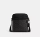 Мужская сумка Coach Houston Flight Bag In Signature Canvas Черная - изображение 1