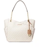 Сумка жіноча Michael Kors Jet Set Large Signature Logo Shoulder Bag Vanilla - зображення 1