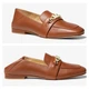 Лоферы женские Michael Michael Kors Tiffanie Leather Loafer 36 размер Коричневые кожанные - изображение 2