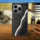 Кожаная накладка Stenk Cover для Realme 15T Чёрная (80350) - изображение 4