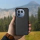 Кожаная накладка Stenk Cover для Realme GT 8 Pro Чёрная (80345) - изображение 3