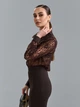 Рубашка ISSA PLUS 15518 L темно-коричневая (issa2007682784561) - изображение 2