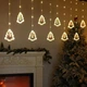 Новогодняя гирлянда Елки с фигурками Xmas 3х0,8м 8 режимов Теплый белый - изображение 6