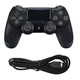 Дротовий геймпад Doubleshock для PS4 Wired з подвійною вібрацією, джойстик для приставки PS4, PS TV, PS Now Чорний - зображення 6