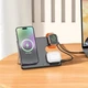 Беспроводное зарядное устройство Hoco CQ1-15W 3 в1 Magsafe Dock Station магнитное - изображение 2