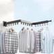 Раскладная вешалка сушилка для одежды Laundry 124 см настенная из алюминиевого сплава для балкона, 4 секции - изображение 13