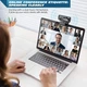 Вебкамера Neefeaer W6 Full HD 1080P з мікрофоном, автофокусом і захисною кришкою, USB веб-камера для навчання та відеозв’язку - зображення 6