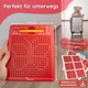 Магнитная доска для рисования детская портативная развивающая игрушка для путешествий для развития тренажер мелкой моторики - изображение 6