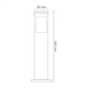 Вуличний стовпчик HOROZ ELECTRIC 075-015-0003-010 KAVAK/SQ-3 - зображення 2