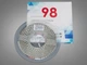 LED стрічка 24В, 240 діодів на метр, 10мм, нейтральний (P24-2835-240-NW-20-10-2D) - зображення 2