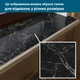 Покрытие для стола, мягкое стекло с фотопринтом, Черный мрамор, 1,2 мм (1200х1200)(МСПБ-9-tx01325) - изображение 5