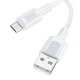 Кабель USB Borofone BX111, MicroUSB, 2.4A, 1m, Белый - изображение 2